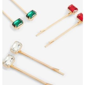 Express Set Of 6 Jewel Clips